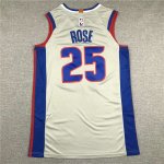 Maillot de Basket #25 Rose Detroit Pistons Gris Brodé